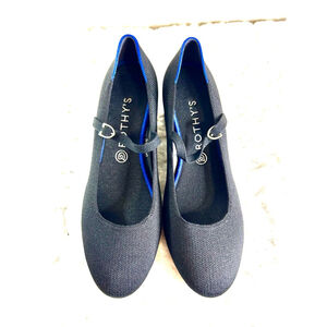 Rothy's Women's The Mary Jane Black Heel shoes size 11